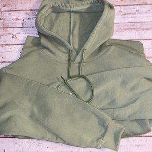 Plain green hoodie